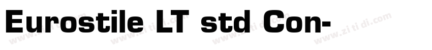 Eurostile LT std Con字体转换